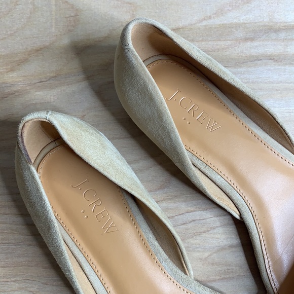 J. Crew Factory Fawn Tan Pointy Loafer Slip On Flats Size 7.5 - Picture 2 of 9